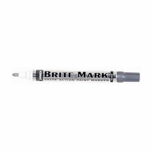 Dykem® BRITE-MARK® 84050 General Purpose Permanent Paint Marker, Medium Tip, Aluminum, Silver
